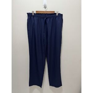 MICHAEL Michael Kors Navy Blue Wide-Leg Casual Pants – Size‎ Large